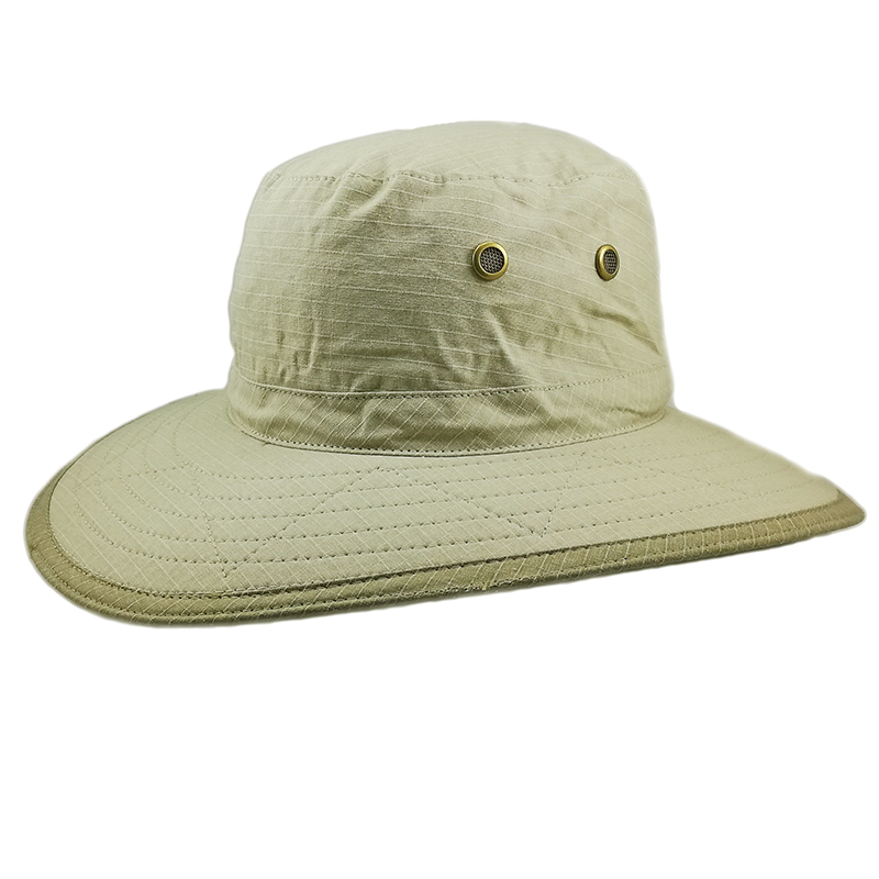 Authentic Dorfman Pacific Cotton Ripstop Wide Brim Hat